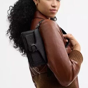 Coach Mini Tabby Pebbled Leather Shoulder Bag 20 NWT